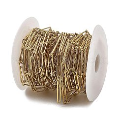 Catene a maglie ovali in acciaio inossidabile 304 placcate ioni (ip)&nbsp;CHS-G039-12G
