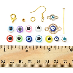 Böser Blick Thema diy Ohrringe Schmuckherstellung Kits&nbsp;DIY-FS0003-69
