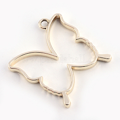 Colgante de aleación de mariposa colgantes de bisel de espalda abierta&nbsp;X-PALLOY-S047-34E-FF