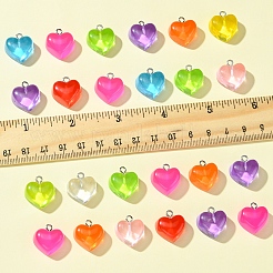 30 Stück transparente Harzanhänger&nbsp;RESI-FS0001-83