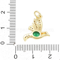 Ottone micro spianare pendenti zirconi&nbsp;KK-F938-34G-01
