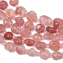 Chapelets de perles aux fraises en quartz naturel&nbsp;GG-CBA3A44-C01-02