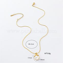 3 Stück minimalistische Halsketten mit Anhänger aus Edelstahl mit Pavé-Fassung und Muschelform für Frauen&nbsp;RY2532