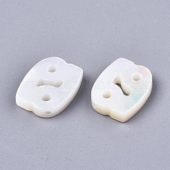 Shell perle bianche naturali&nbsp;X-SSHEL-ZX004-02D