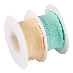 2 Rolle 2-farbiges Polyester-Rüschenband&nbsp;OCOR-TA0001-76B
