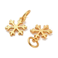 925 Weihnachts-Schneeflocken-Anhänger aus Sterlingsilber.&nbsp;STER-P071-18G