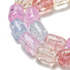 Transparentes craquements perles de verre brins&nbsp;GLAA-NH0001-04A