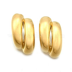 Orecchini a bottone in acciaio inossidabile 304 placcati ioni (ip)&nbsp;LS-EJEW-G395-01G