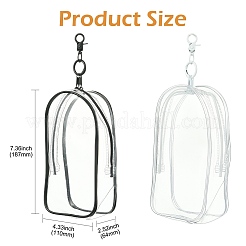 2 Stück transparente PVC-Aufbewahrungsbeutel für Kosmetika in 2 Farben&nbsp;ABAG-CJ0001-08
