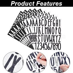 12 Blatt selbstklebende PVC-Etikettenaufkleber in 2 Farben&nbsp;DIY-HY0001-01