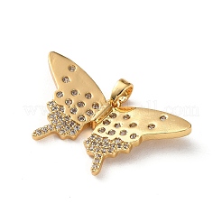 Pendentifs avec zircon cubiques à micro-pavés en laiton&nbsp;KK-P320-03B-G