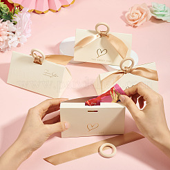 Geschenkboxen aus Papier für Schmuck mit Schleife&nbsp;CON-TAC0010-86