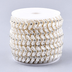Chapelets guirlande de garniture perles en ABS plastique imitation perle&nbsp;AJEW-S073-18