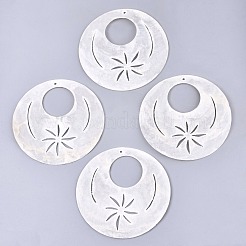 Natürliche Capiz Shell große Anhänger&nbsp;SHEL-N026-117