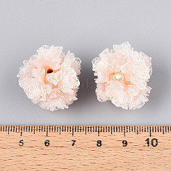 Strassperlen aus Polymerton mit geprägten Harzrosen&nbsp;RESI-T059-01A-03