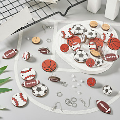 DIY-Ohrringherstellungsset zum Thema Sport&nbsp;DIY-TA0006-10