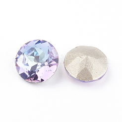 Spitze zurück & zurück plated Glas Strass Cabochons&nbsp;RGLA-J012-10mm-001VL