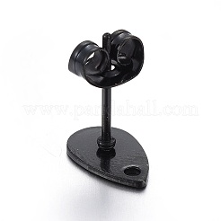 Accesorios para pendientes de acero inoxidable 304 con revestimiento iónico (IP)&nbsp;STAS-L211-05B-B
