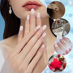 9 sac de 3 styles de cabochons flocon de neige en laiton&nbsp;DIY-PH0033-02