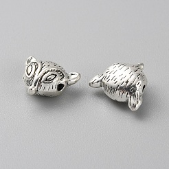 Perles en alliage de style tibétain&nbsp;TIBEB-WH0002-06AS