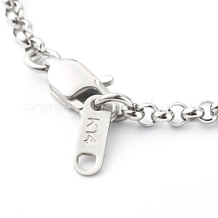 Anlaufgeschützte Rolo-Kettenarmbänder aus Edelstahl 304&nbsp;BJEW-JB06447-01