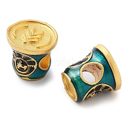 Legierung Schmelz europäischen Perlen&nbsp;ENAM-M008-09G-02