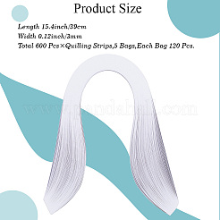 5 sachet de bandes de papier pour quilling&nbsp;DIY-CP0012-31B