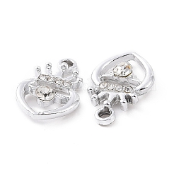 Colgantes de aleación de Diamante de imitación&nbsp;ALRI-C008-14P