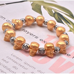 Stampi in silicone per bracciali con perline a testa di teschio&nbsp;X-DIY-L021-60