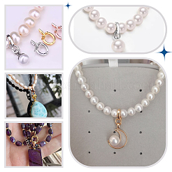 2 pz. 925 fermagli twister in argento sterling placcati in rodio&nbsp;STER-PH0004-51P