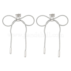 Pendientes de mariposa de acero inoxidable 304&nbsp;DJEW-B108-10P