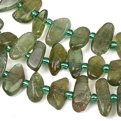 Natürliche grüne Apatit Perlen Stränge&nbsp;G-K393-B04