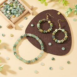 180 Stück 4 Stile natürliche Serpentin Jade & grüner Aventurin & grüner Fleck Jaspis Perlen&nbsp;G-TA0003-08B