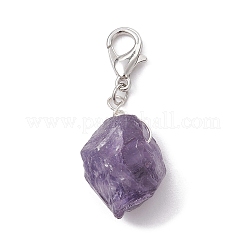Decorazione pendente con pietre preziose naturali grezze&nbsp;HJEW-JM01415