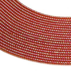 Chapelets de perles en verre électroplaqué&nbsp;GL-CBAA615-01J