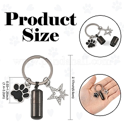 Porte-clés bouteilles en alliage et acier inoxydable 304&nbsp;KEYC-YW00274-01