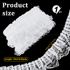 1 nastro di pizzo con fiori in organza&nbsp;OCOR-NB0002-85A