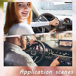 6 stücke herz edelstein auto lüftungsclips&nbsp;AJEW-PH00496-05