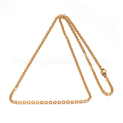 Halsketten aus Edelstahlkabelketten 304&nbsp;NJEW-M151-02G