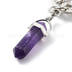 Natürlicher Amethyst keychain&nbsp;KEYC-M022-03A