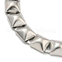 Anlaufgeschützte Armbänder aus quadratischen Gliederketten aus Edelstahl 304&nbsp;BJEW-S153-02P