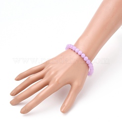 Braccialetti di perline elasticizzati in acrilico&nbsp;BJEW-JB05714-06