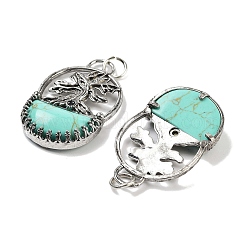 Pendentifs de sac turquoise synthétique&nbsp;G-Q163-06AS-01
