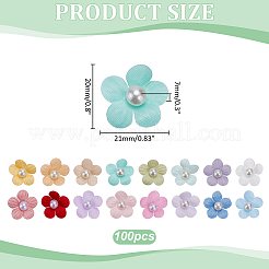 100 stücke stoff blume für kleidung bekleidungs zubehör dekorative&nbsp;DIY-ME0002-05
