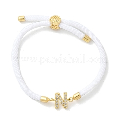 Bracelets réglables en nylon&nbsp;BJEW-C096-01G-14
