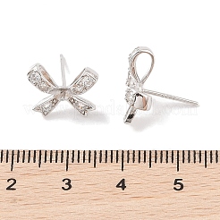 925 risultati di montature per orecchini in argento sterling con micro pavè di zirconi cubici&nbsp;STER-B003-22P