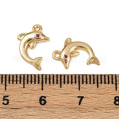 Messing micro pave klar zirkonia charme&nbsp;KK-B137-01G