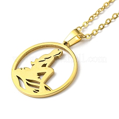 Colliers pendentifs en acier inoxydable 304&nbsp;LS-NJEW-Z025-06G
