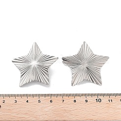 Anlaufgeschützte Ohrstecker-Beschläge aus Edelstahl 304&nbsp;X-STAS-P357-01D-P