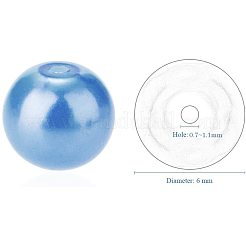 Perle tonde pearlized perle di vetro&nbsp;HY-PH0001-6mm-006